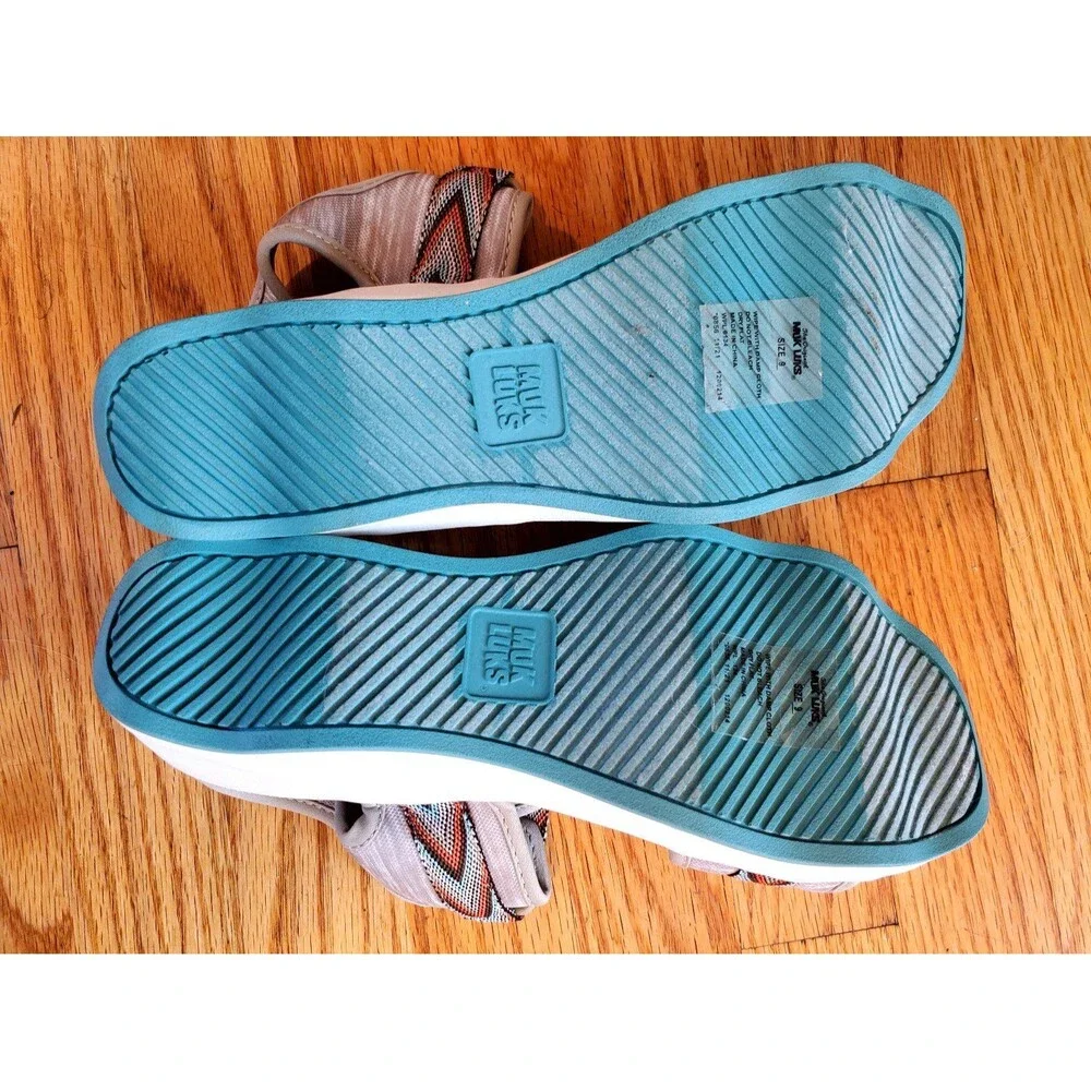 Muk luks sandals Roller Style Hook and Loop Strappy Size 9 - Picture 8 of 10